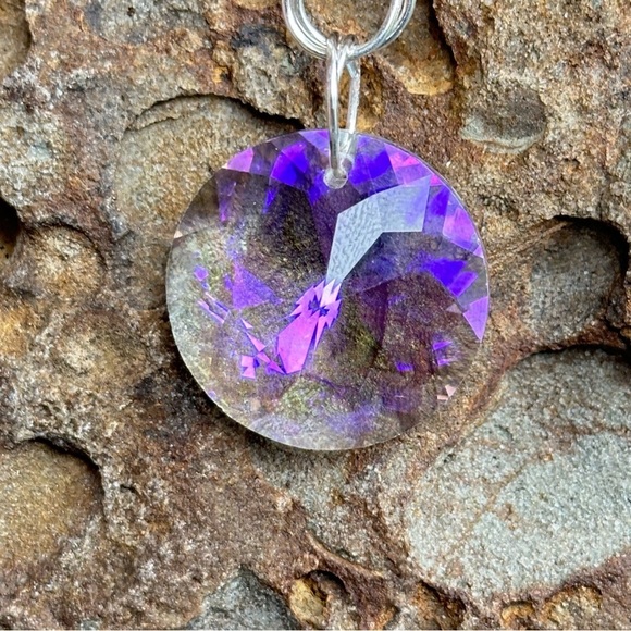 Crystal prism Rainbow Glass Purse Charm Suncatcher Handbag window Ornament decor - Picture 3 of 11